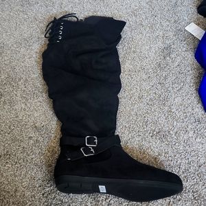 Black Corset Over the Knee Torrid Boots